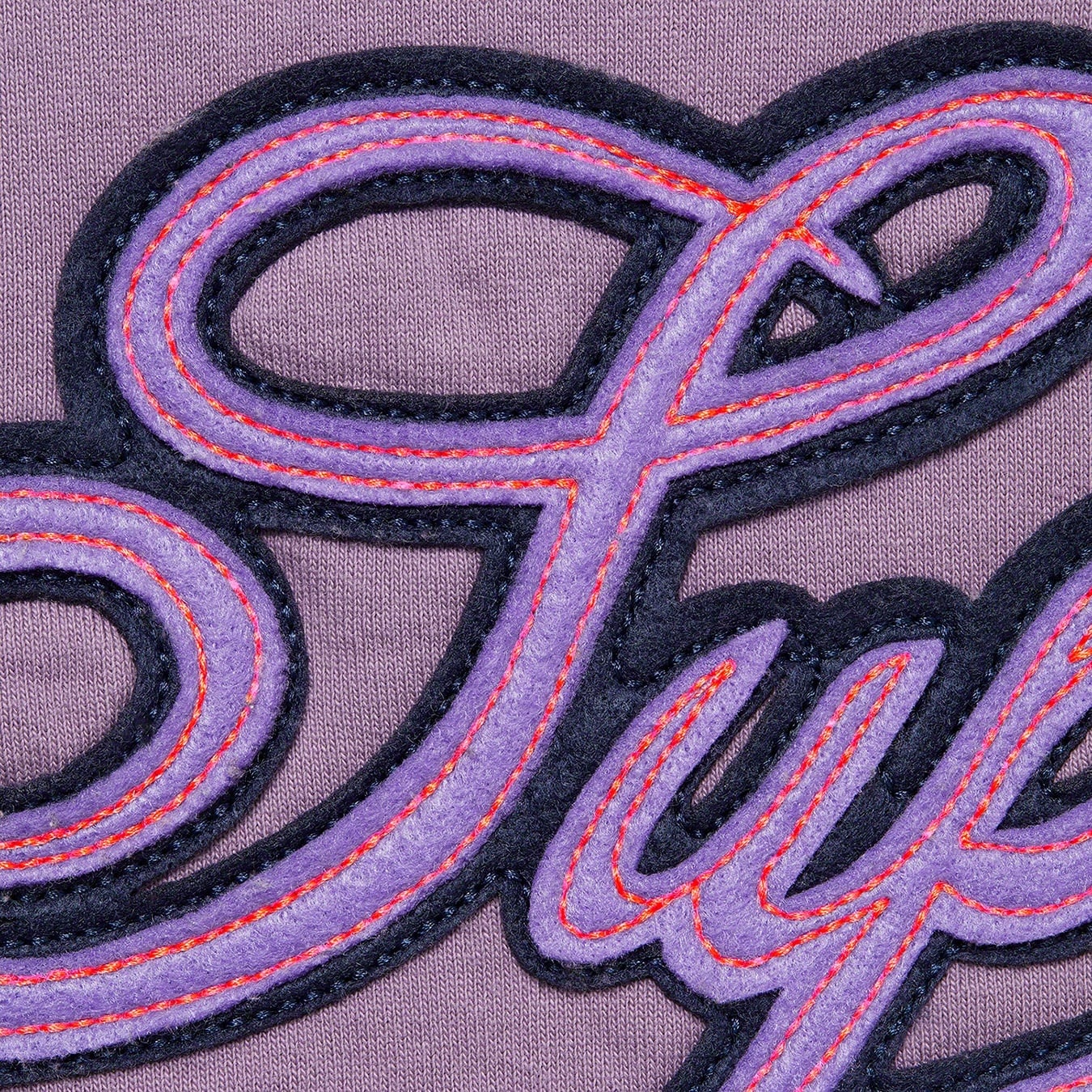 Paneled Script Hooded Sweatshirt view 6